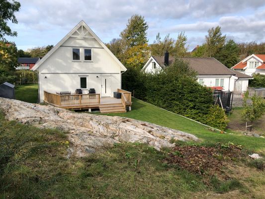 Nybyggt hus på Brännö