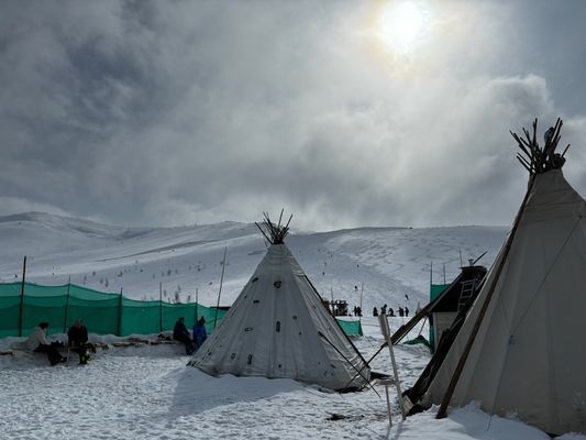 Stendalen, mysig servering som nås på turskidor från Tegefjäll