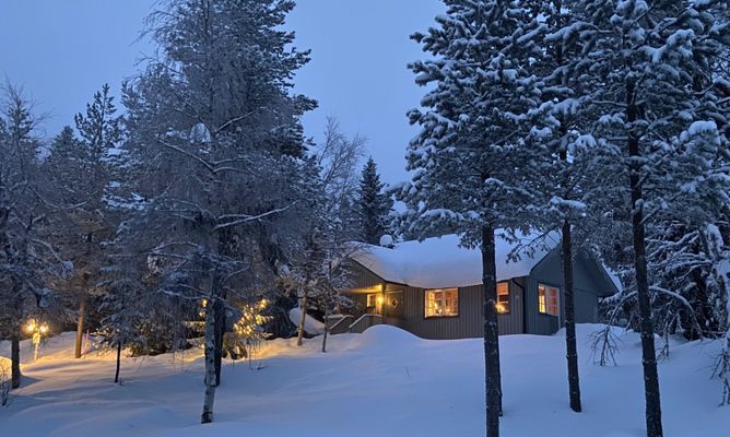 Naturskönt belägen fjällstuga i Näsfjället.