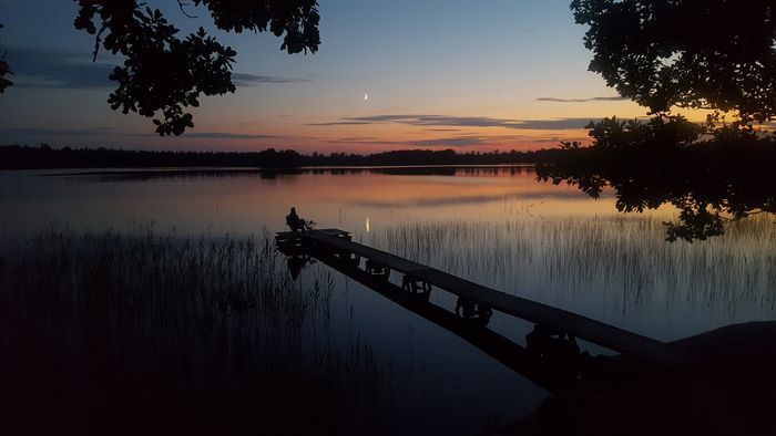 Kvällsmys på bryggan