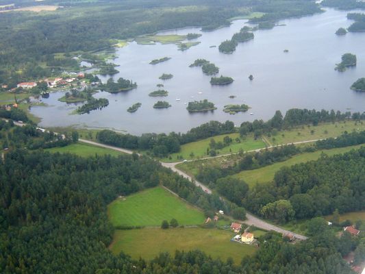 Foto över den fina skärgården med Saltor som ger vacker promenad.