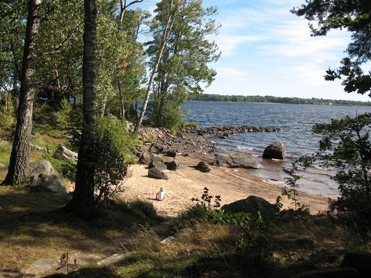 Stuga med strandtomt i sjön Möckeln, Boastad 81