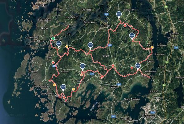 80 km vandringsleder på Orust