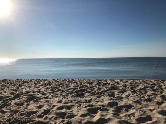 den fantstiska stranden ca 500 meter från stugen