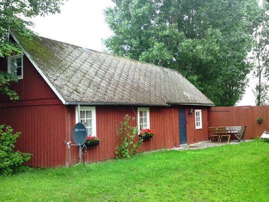 Lantlig gårdslänga i Kullabygden