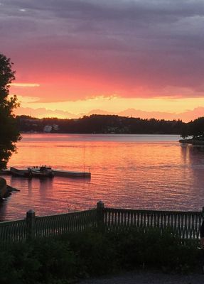 Solnedgång från terassen