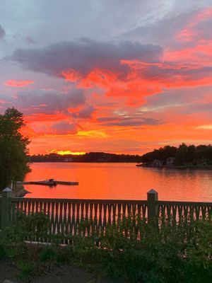 Solnedgång från terassen