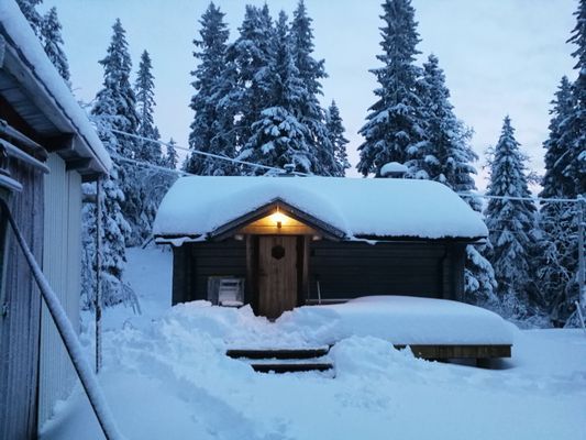 Mysig liten timrad stuga vid Östra Tandådalen