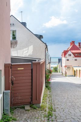 Villa i Visby innerstad med havsutsikt