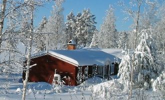 Stugan i snöskrud