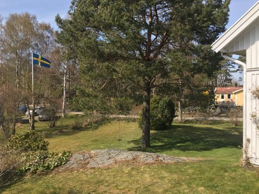 Framsidan av trädgården