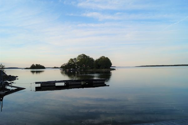 Utsikt ifrån bastu terrassen