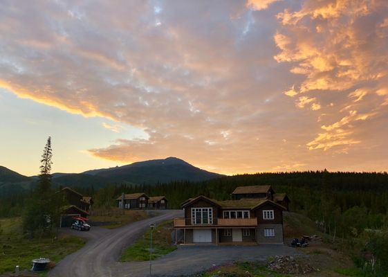 Sommarvy från balkong - juli.