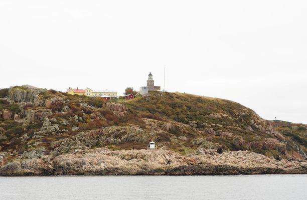 Kullens lilla och stora fyr från havet