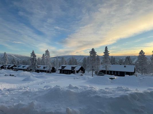 Tandådalen till vänster. Hundfjället till höger.