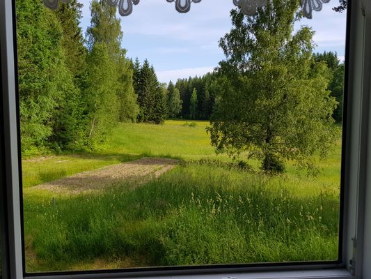 Vyn mot dalgången från TV-rummet