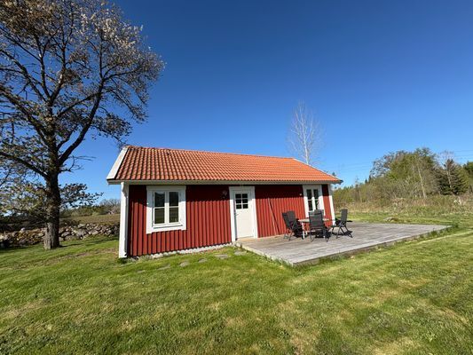 Nybyggd stuga i Småland