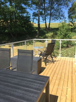 Stuga Båstad/Bjäre, solterrass m utsikt - Bild 15