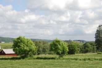 Utsikt över vackra Ätradalen från allrummet