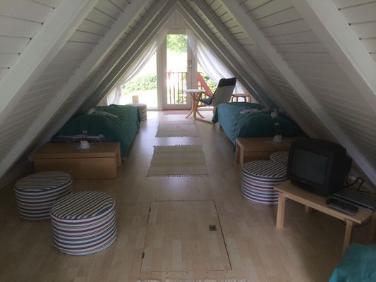 Sovloft med 4 sängar