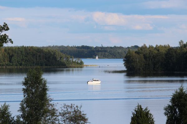 Fiskare ute på sjön