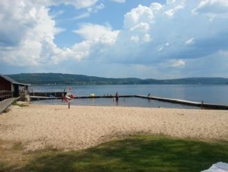 Badstranden i Bjälverud