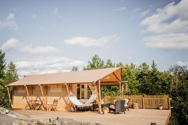 Safari-tältet med möjlighet till Spa