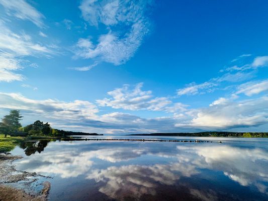 Siljan från badplatsen.