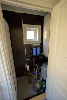 Teknikrummet med kyl/frys