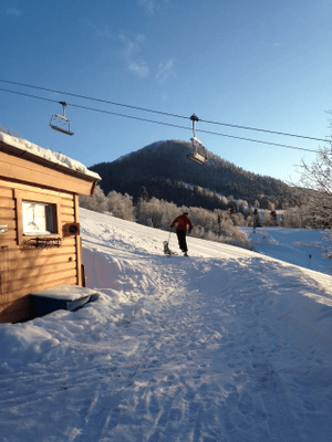 Belwobyn - mitt i backen, nära byn, med bastu