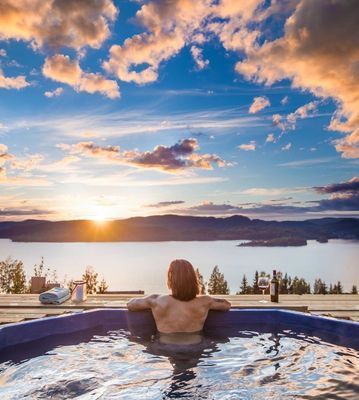 Stora hus med bastu och jacuzzi