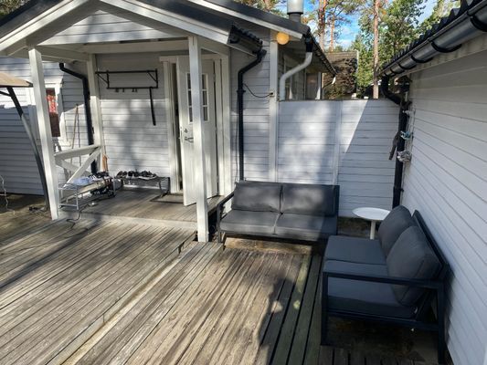 Stuga i Yngsjö nära havet