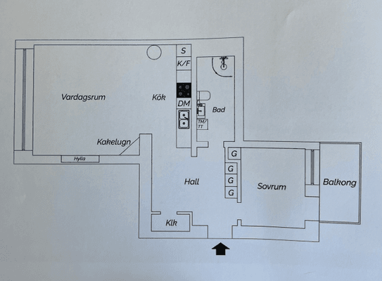 Central lägenhet i Göteborg, Järntorget 4 personer