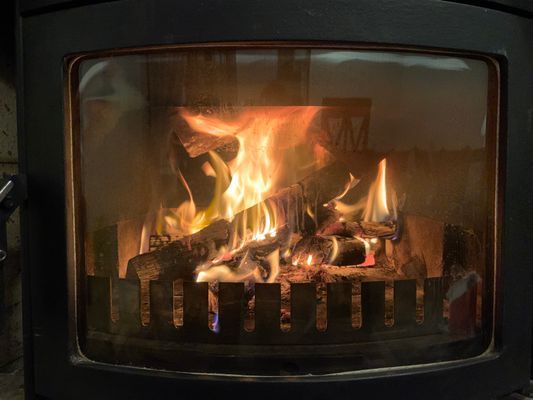 Mysig stuga nära badsjö och skogen tätt inpå - Bild 9