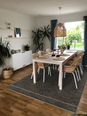 Matplats i vardagsrummet