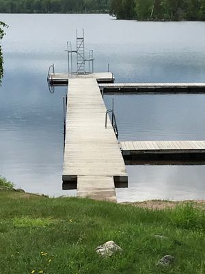 Fin allmän badplats i närheten, vid sjön Övre klingen