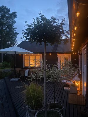 Stuga på Rådmansö med ny vedeldad bastu