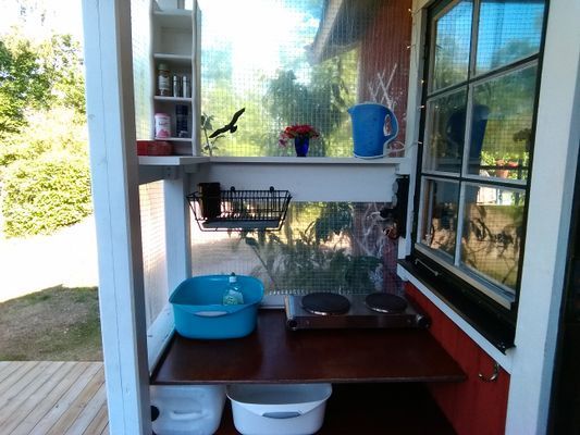 Röd liten stuga i blekingska skärgården - Bild 4