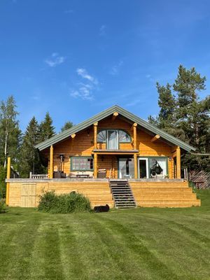 Timmerhus med egen sandstrand och brygga, inkl båt - Bild 21