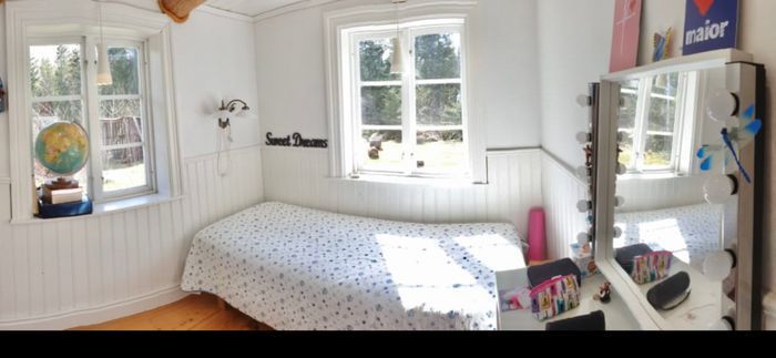 Timmerhus med egen sandstrand och brygga, inkl båt - Bild 16