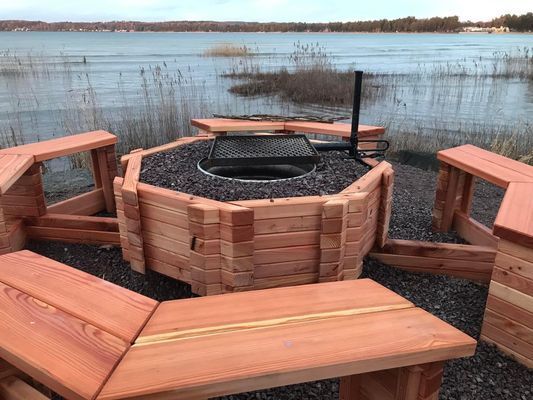 Ny grillplats nere vid södra stranden