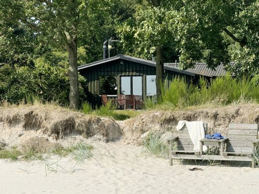 Hus precis vi standen med havsutsikt