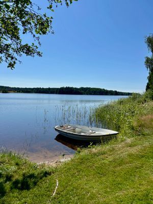 Mysig sjöstuga vid Långsvan